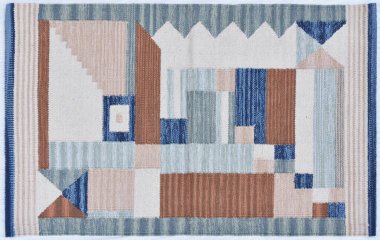 Kilim el yapımı orijinal halı, yüksek çözünürlüklü trend desenli halılar ve renkler                            