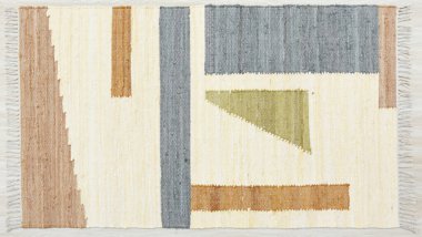 Kilim el yapımı orijinal halı, yüksek çözünürlüklü trend desenli halılar ve renkler                            