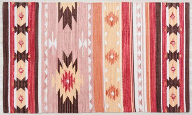 Kilim el yapımı orijinal halı, yüksek çözünürlüklü trend desenli halılar ve renkler                            