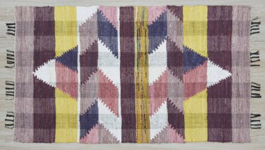 Kilim el yapımı orijinal halı, yüksek çözünürlüklü trend desenli halılar ve renkler                            