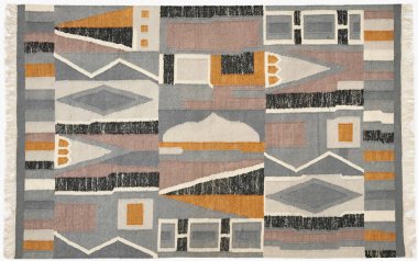 Kilim el yapımı orijinal halı, yüksek çözünürlüklü trend desenli halılar ve renkler                            