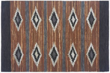 Kilim el yapımı orijinal halı, yüksek çözünürlüklü trend desenli halılar ve renkler                            