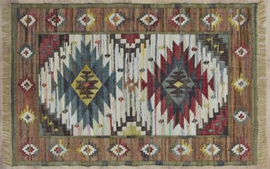 Kilim el yapımı orijinal halı, yüksek çözünürlüklü trend desenli halılar ve renkler                            