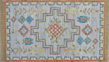 Kilim el yapımı orijinal halı, yüksek çözünürlüklü trend desenli halılar ve renkler                            