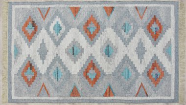 Kilim el yapımı orijinal halı, yüksek çözünürlüklü trend desenli halılar ve renkler                            