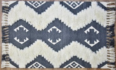 Kilim el yapımı orijinal halı, yüksek çözünürlüklü trend desenli halılar ve renkler                            