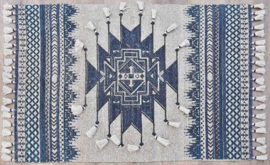 Kilim el yapımı orijinal halı, yüksek çözünürlüklü trend desenli halılar ve renkler                            