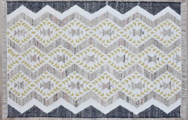 Kilim el yapımı orijinal halı, yüksek çözünürlüklü trend desenli halılar ve renkler                            