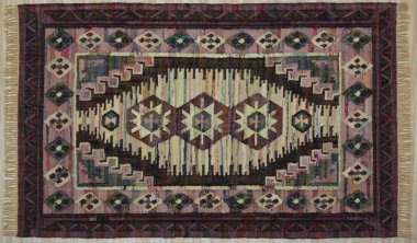 Kilim el yapımı orijinal halı, yüksek çözünürlüklü trend desenli halılar ve renkler                            