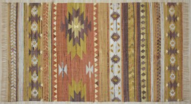 Kilim el yapımı orijinal halı, yüksek çözünürlüklü trend desenli halılar ve renkler                            