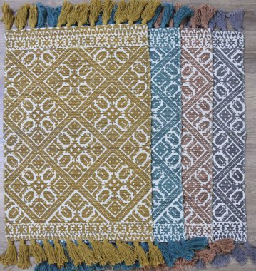 Kilim el yapımı orijinal halı, yüksek çözünürlüklü trend desenli halılar ve renkler                            