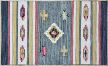 Kilim el yapımı orijinal halı, yüksek çözünürlüklü trend desenli halılar ve renkler                            