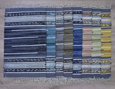 Kilim el yapımı orijinal halı, yüksek çözünürlüklü trend desenli halılar ve renkler                            