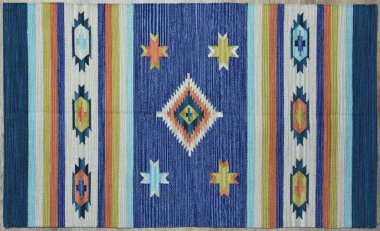Kilim el yapımı orijinal halı, yüksek çözünürlüklü trend desenli halılar ve renkler                            