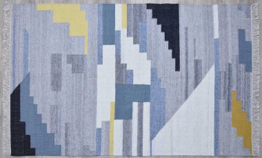 Kilim el yapımı orijinal halı, yüksek çözünürlüklü trend desenli halılar ve renkler                            