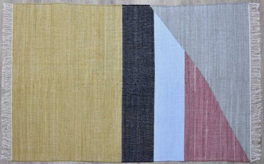 Kilim el yapımı orijinal halı, yüksek çözünürlüklü trend desenli halılar ve renkler                            