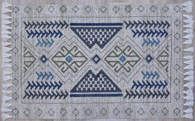 Kilim el yapımı orijinal halı, yüksek çözünürlüklü trend desenli halılar ve renkler                            