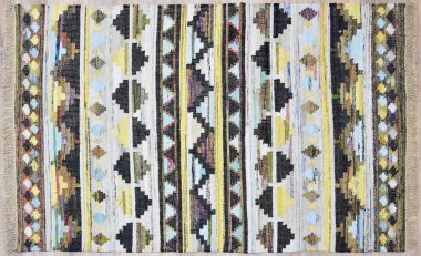 Kilim el yapımı orijinal halı, yüksek çözünürlüklü trend desenli halılar ve renkler                            