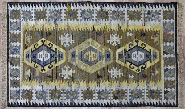 Kilim el yapımı orijinal halı, yüksek çözünürlüklü trend desenli halılar ve renkler                            