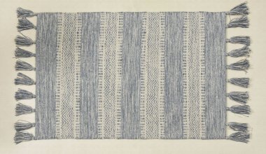 El örgüsü örülmüş ve örülmüş halı, yüksek çözünürlüklü moda desenleri ve renkleri olan halılar