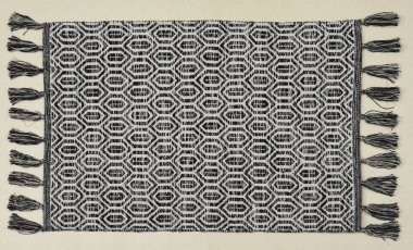 El örgüsü örülmüş ve örülmüş halı, yüksek çözünürlüklü moda desenleri ve renkleri olan halılar