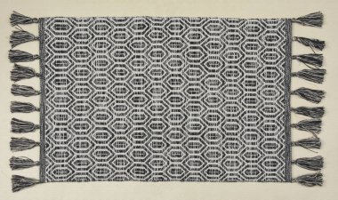 El örgüsü örülmüş ve örülmüş halı, yüksek çözünürlüklü moda desenleri ve renkleri olan halılar