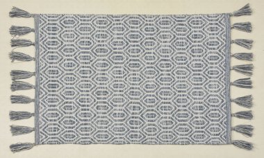 El örgüsü örülmüş ve örülmüş halı, yüksek çözünürlüklü moda desenleri ve renkleri olan halılar