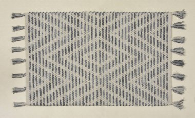 El örgüsü örülmüş ve örülmüş halı, yüksek çözünürlüklü moda desenleri ve renkleri olan halılar