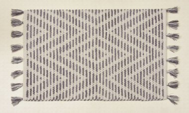 El örgüsü örülmüş ve örülmüş halı, yüksek çözünürlüklü moda desenleri ve renkleri olan halılar