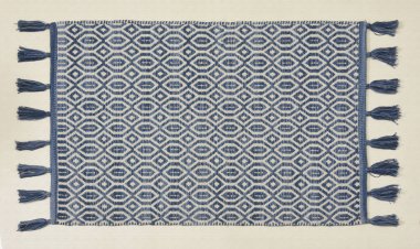 El örgüsü örülmüş ve örülmüş halı, yüksek çözünürlüklü moda desenleri ve renkleri olan halılar