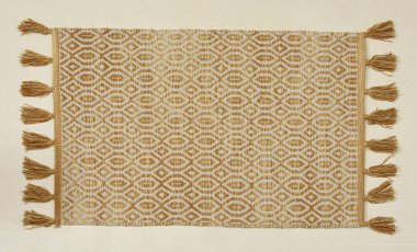 El örgüsü örülmüş ve örülmüş halı, yüksek çözünürlüklü moda desenleri ve renkleri olan halılar