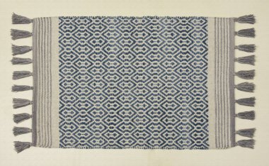 El örgüsü örülmüş ve örülmüş halı, yüksek çözünürlüklü moda desenleri ve renkleri olan halılar