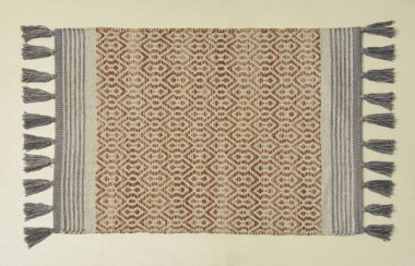 El örgüsü örülmüş ve örülmüş halı, yüksek çözünürlüklü moda desenleri ve renkleri olan halılar