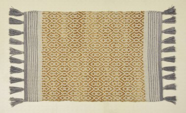 El örgüsü örülmüş ve örülmüş halı, yüksek çözünürlüklü moda desenleri ve renkleri olan halılar