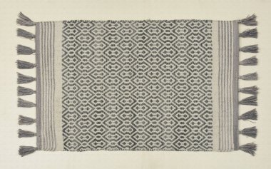 El örgüsü örülmüş ve örülmüş halı, yüksek çözünürlüklü moda desenleri ve renkleri olan halılar