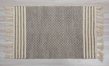 El örgüsü örülmüş ve örülmüş halı, yüksek çözünürlüklü moda desenleri ve renkleri olan halılar