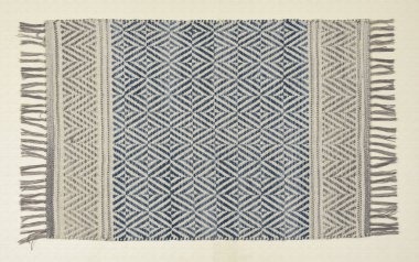 El örgüsü örülmüş ve örülmüş halı, yüksek çözünürlüklü moda desenleri ve renkleri olan halılar