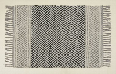 El örgüsü örülmüş ve örülmüş halı, yüksek çözünürlüklü moda desenleri ve renkleri olan halılar