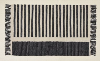 El örgüsü örülmüş ve örülmüş halı, yüksek çözünürlüklü moda desenleri ve renkleri olan halılar