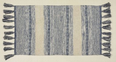 El örgüsü örülmüş ve örülmüş halı, yüksek çözünürlüklü moda desenleri ve renkleri olan halılar