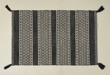 El örgüsü örülmüş ve örülmüş halı, yüksek çözünürlüklü moda desenleri ve renkleri olan halılar