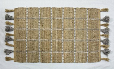 El örgüsü örülmüş ve örülmüş halı, yüksek çözünürlüklü moda desenleri ve renkleri olan halılar