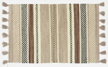 El örgüsü örülmüş ve örülmüş halı, yüksek çözünürlüklü moda desenleri ve renkleri olan halılar