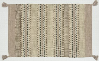 El örgüsü örülmüş ve örülmüş halı, yüksek çözünürlüklü moda desenleri ve renkleri olan halılar