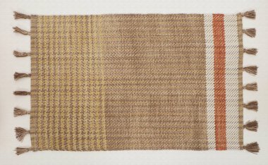 El örgüsü örülmüş ve örülmüş halı, yüksek çözünürlüklü moda desenleri ve renkleri olan halılar