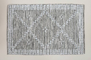 El örgüsü örülmüş ve örülmüş halı, yüksek çözünürlüklü moda desenleri ve renkleri olan halılar