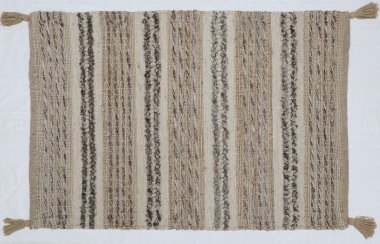 El örgüsü örülmüş ve örülmüş halı, yüksek çözünürlüklü moda desenleri ve renkleri olan halılar