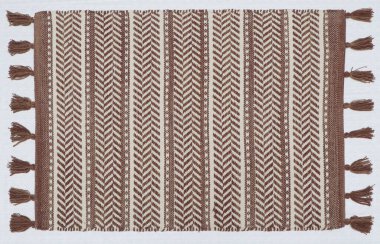 El örgüsü örülmüş ve örülmüş halı, yüksek çözünürlüklü moda desenleri ve renkleri olan halılar