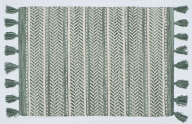 El örgüsü örülmüş ve örülmüş halı, yüksek çözünürlüklü moda desenleri ve renkleri olan halılar