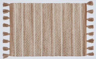 El örgüsü örülmüş ve örülmüş halı, yüksek çözünürlüklü moda desenleri ve renkleri olan halılar